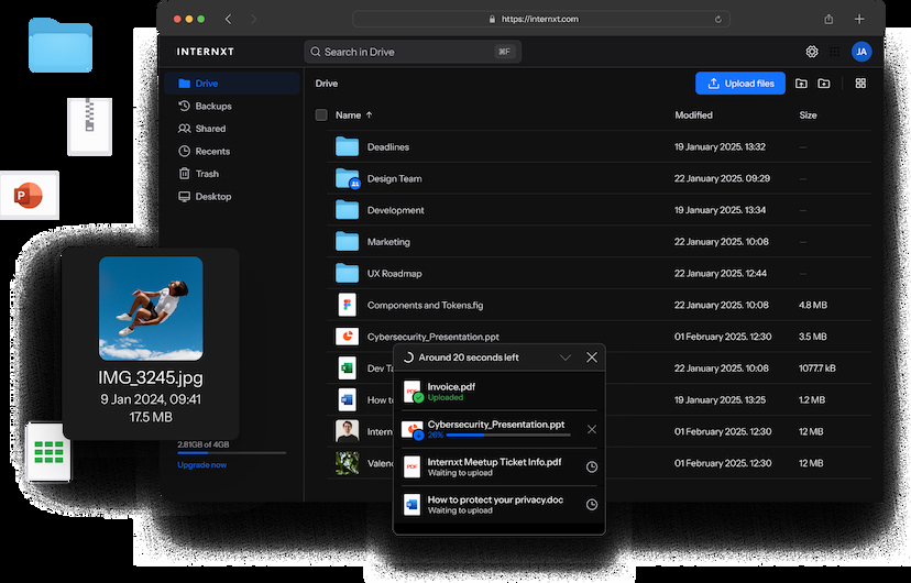 DriveWeb DarkMode image desktop